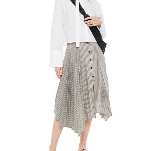 [NWT] acne studios asymmetrical pleated midi skirt - Picture 2 of 4